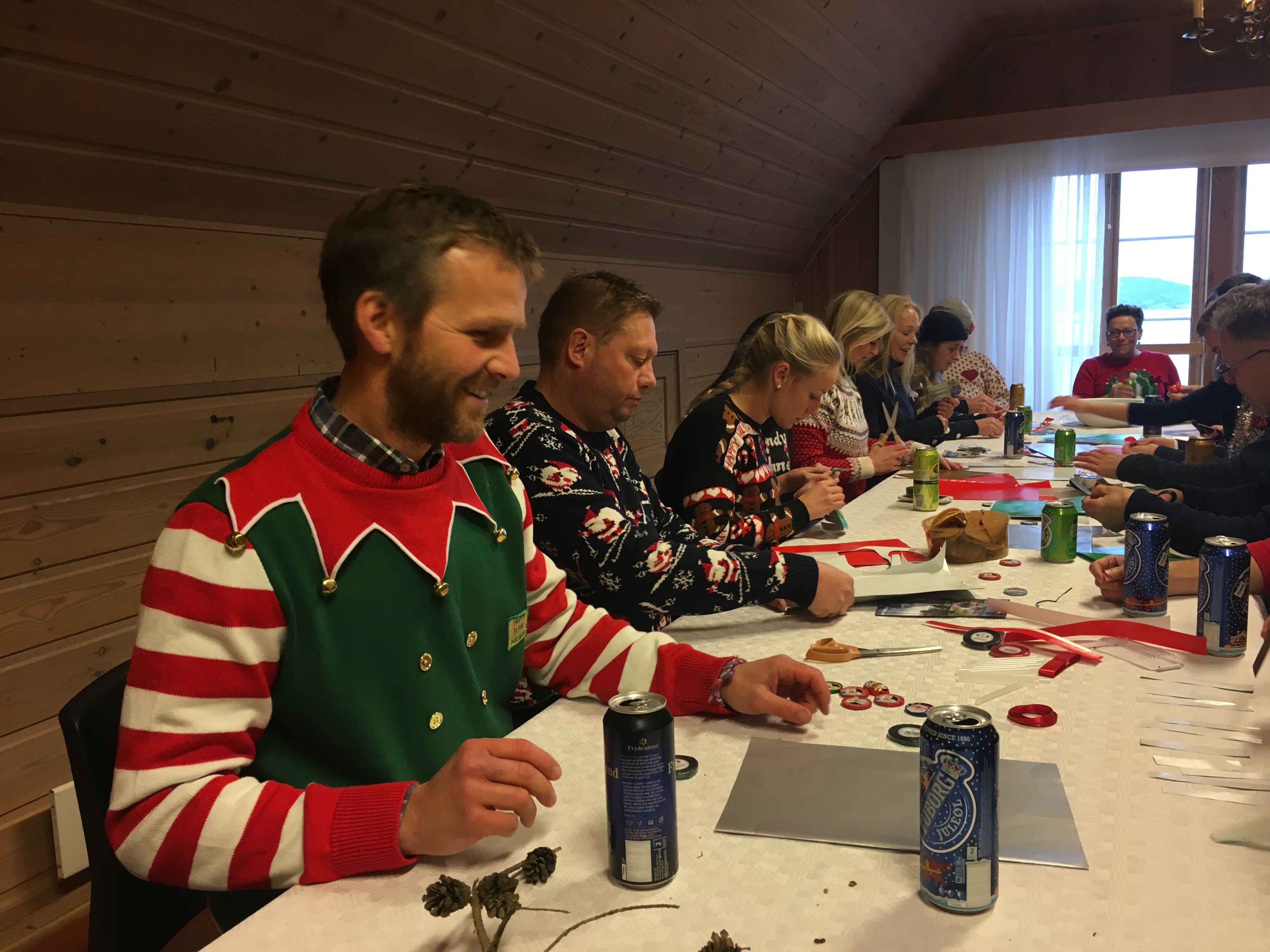 Juleverksted in action