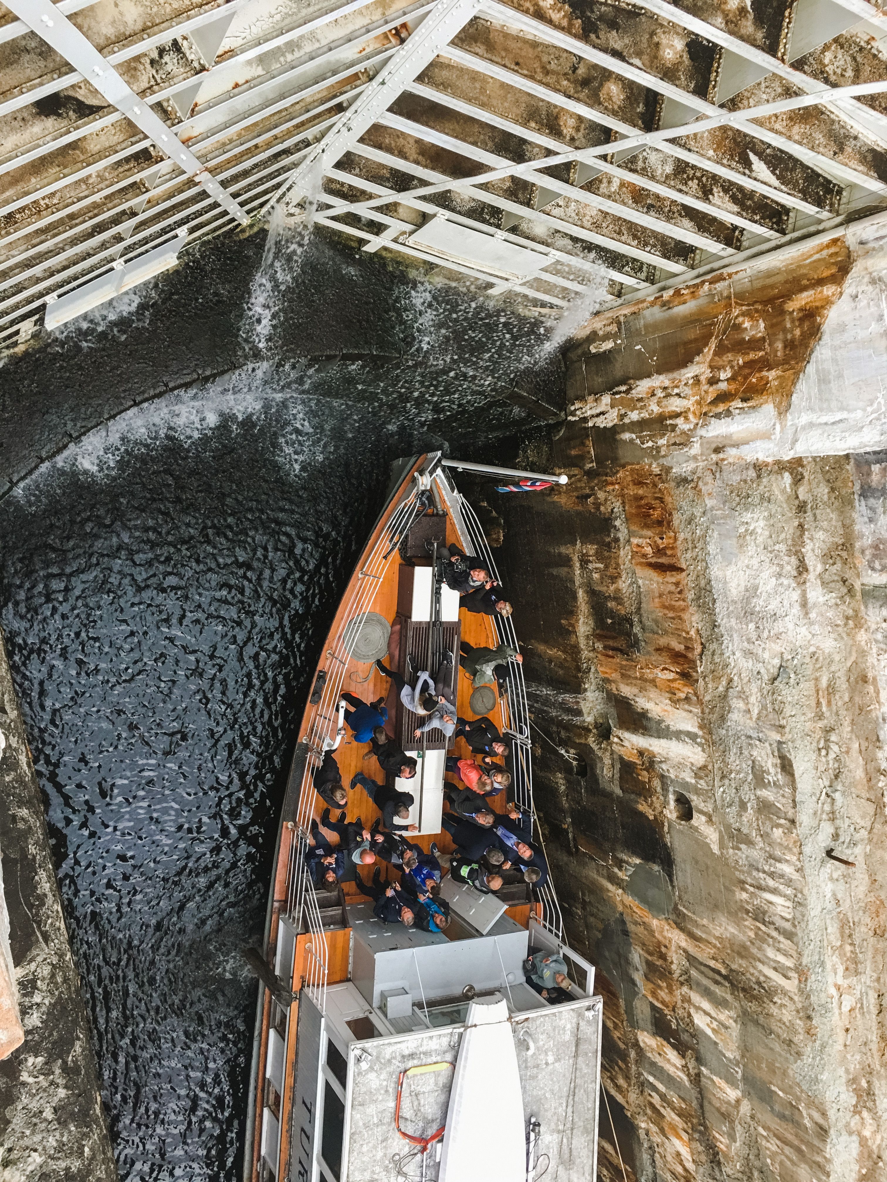 MS Brekke sluser i Brekke sluser Halden Haldenkanalen