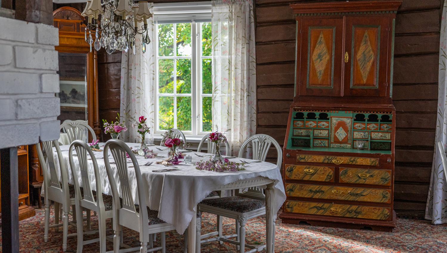 Selskapslokalet i andre etasje.