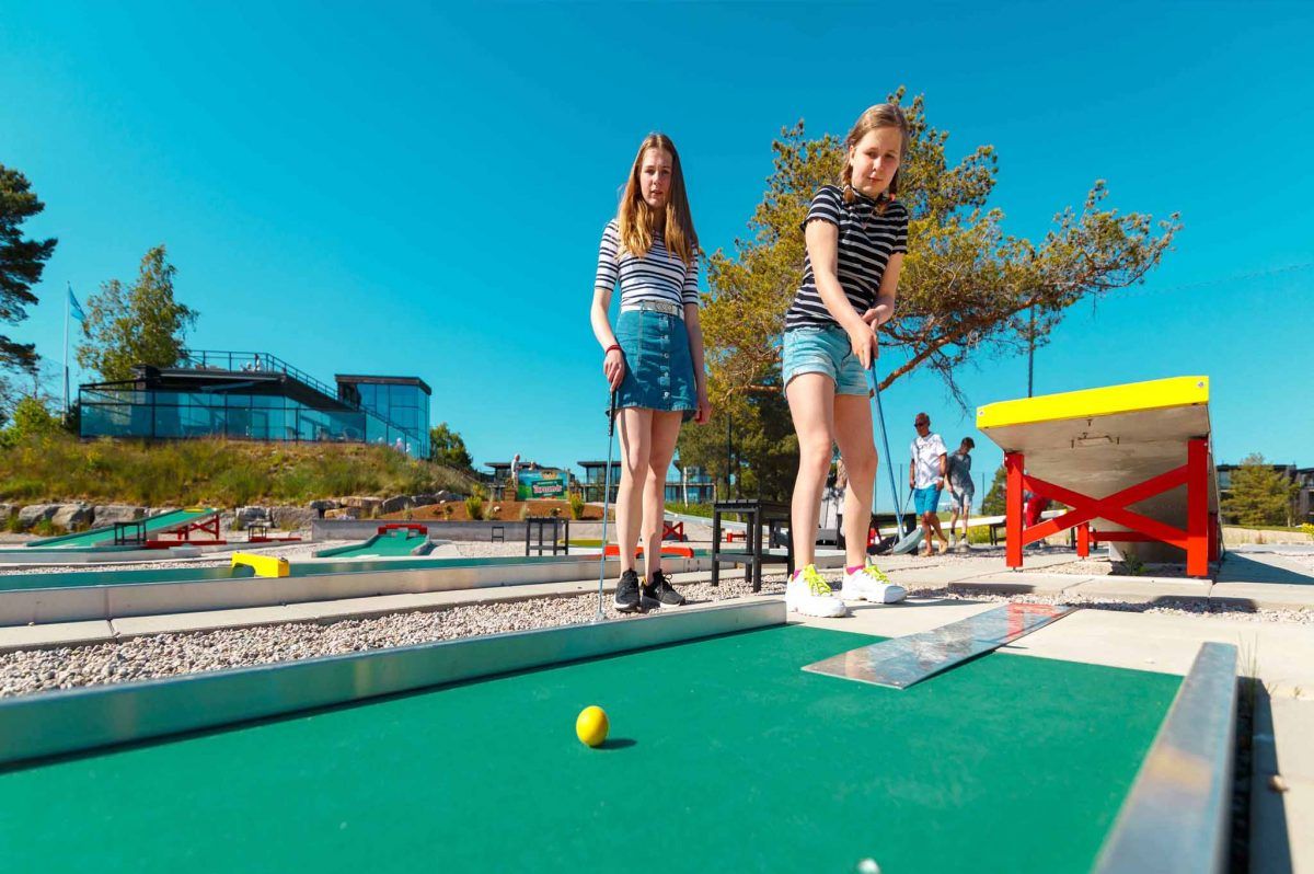 Minigolf på resorten