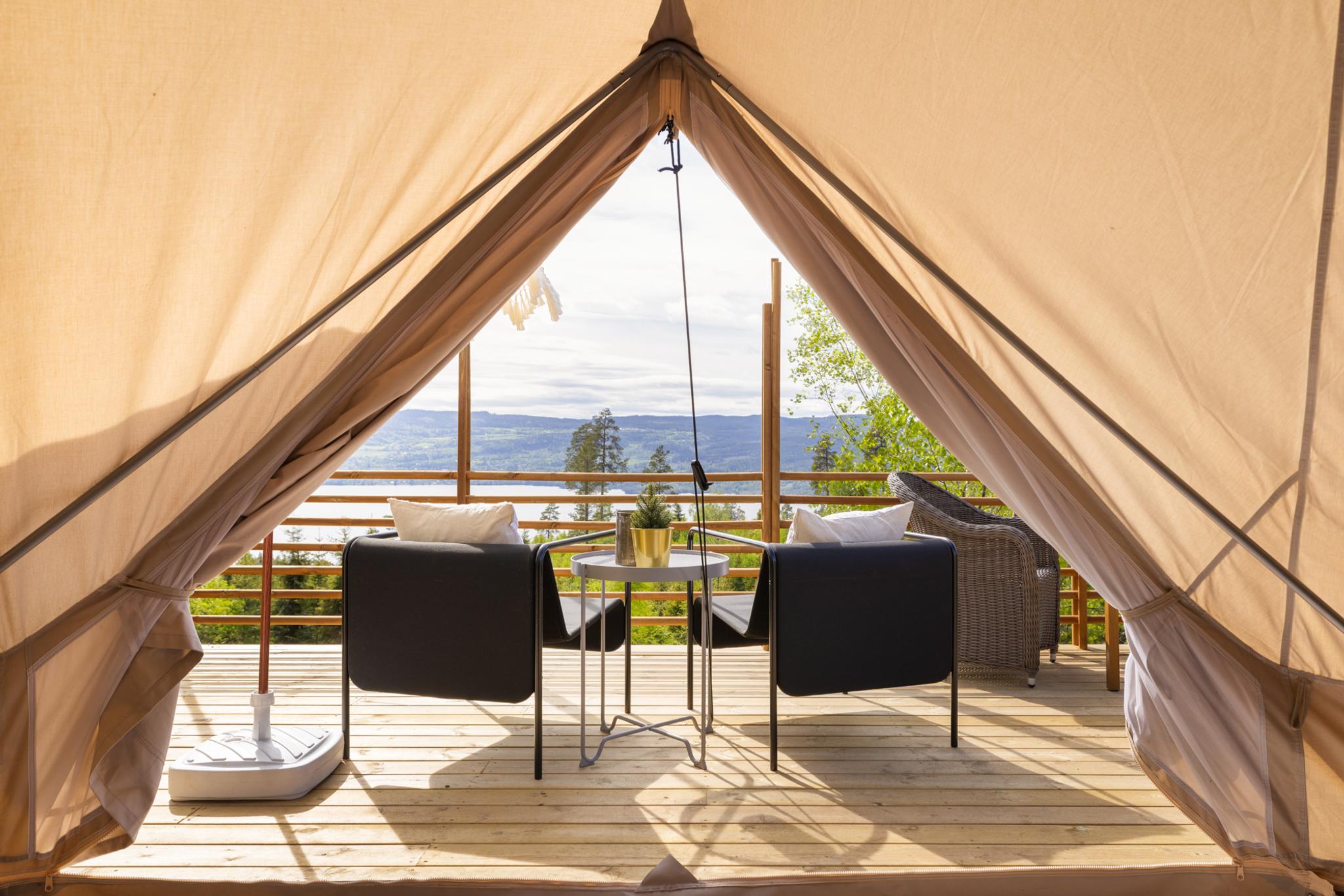 Glamping på Mjøsli