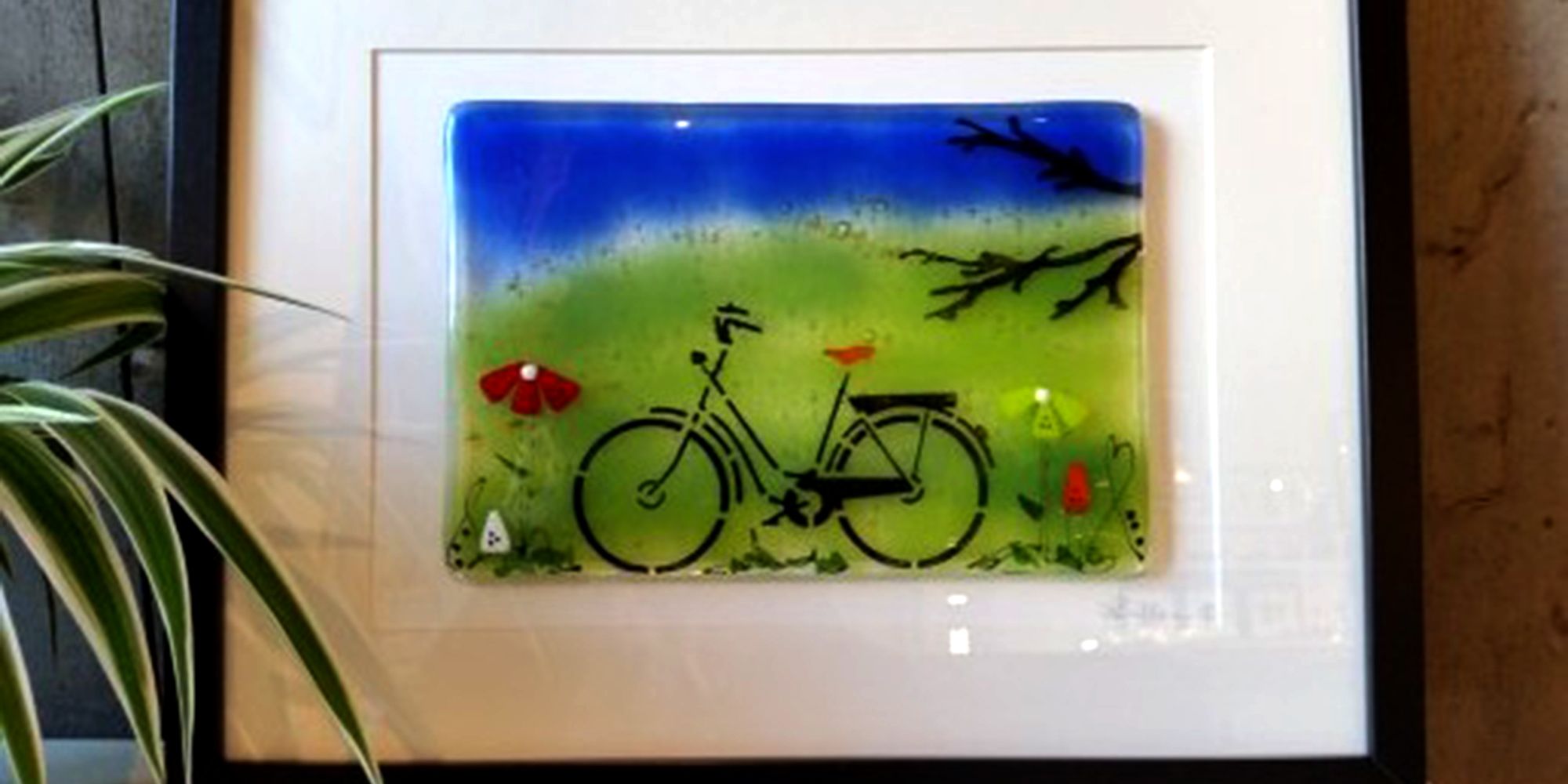 Glasslåven - picture art made from glass