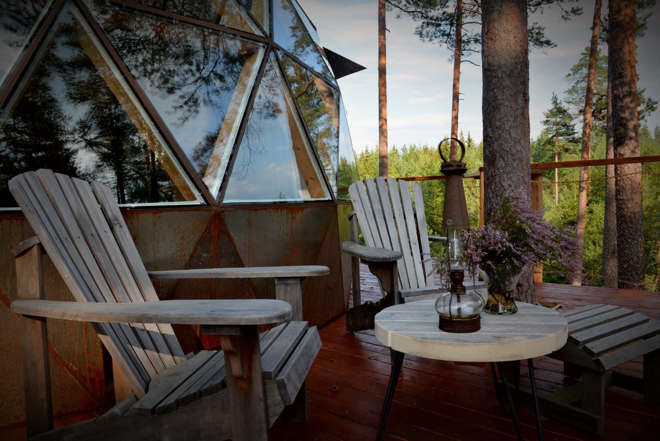 chairs on the balcony