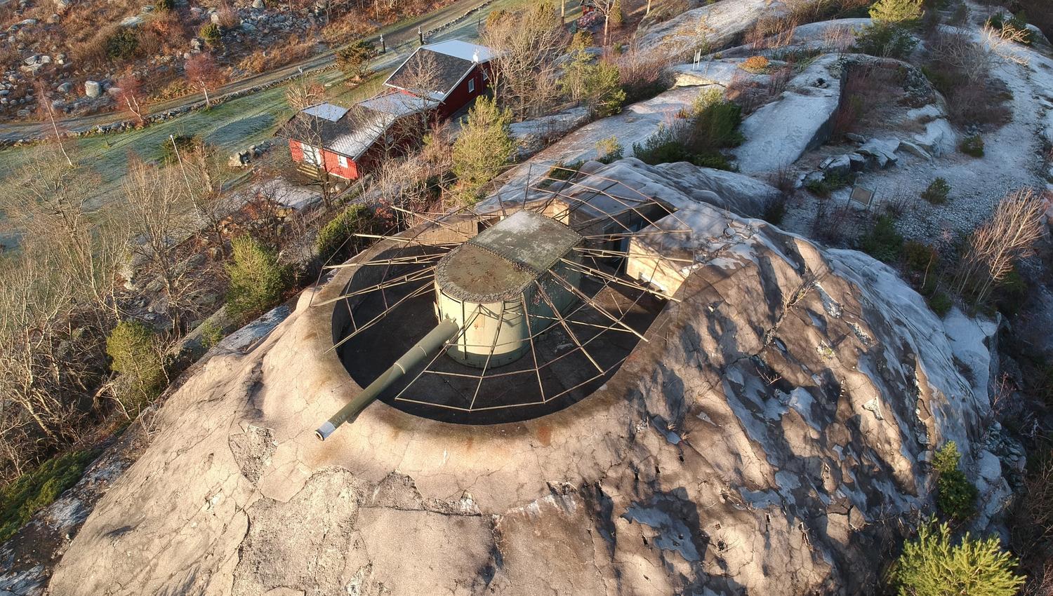 Torås fort fra fugleperspektiv