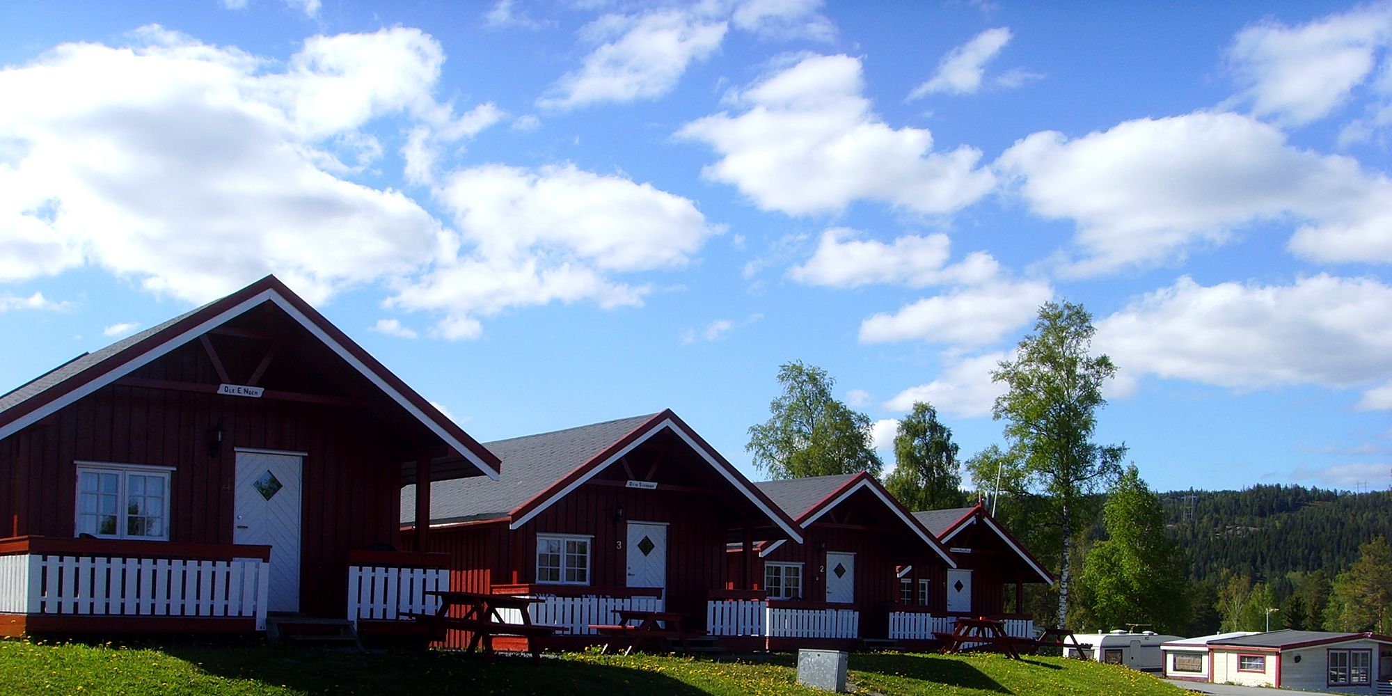Cabins 1-5 at Føllingstua Camping