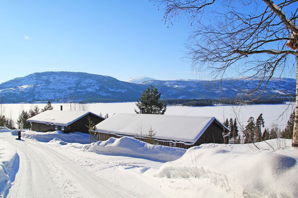 vinter på Vrådal Hyttegrend