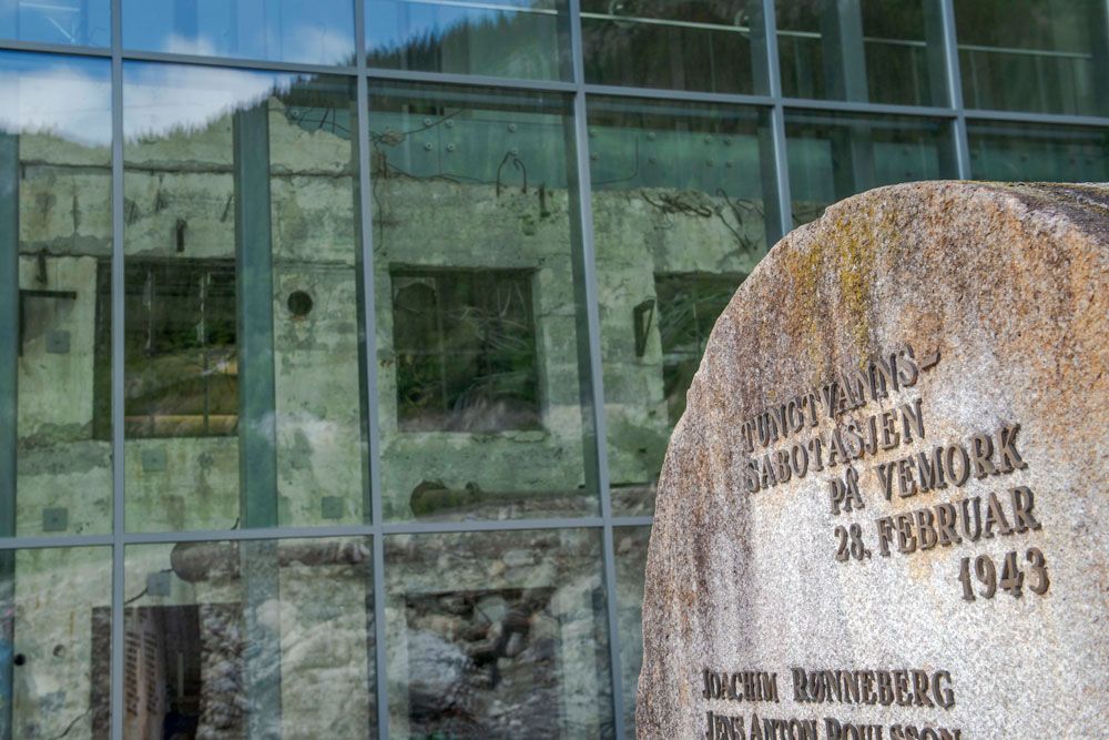 Museumsbygget til Tungtvannskjelleren på Vemork