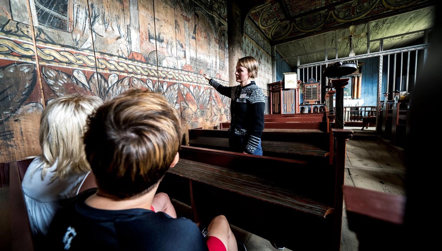 Stavkirke. Stave church. Eidsborg stavkyrkje, Vest-Telemark museum.