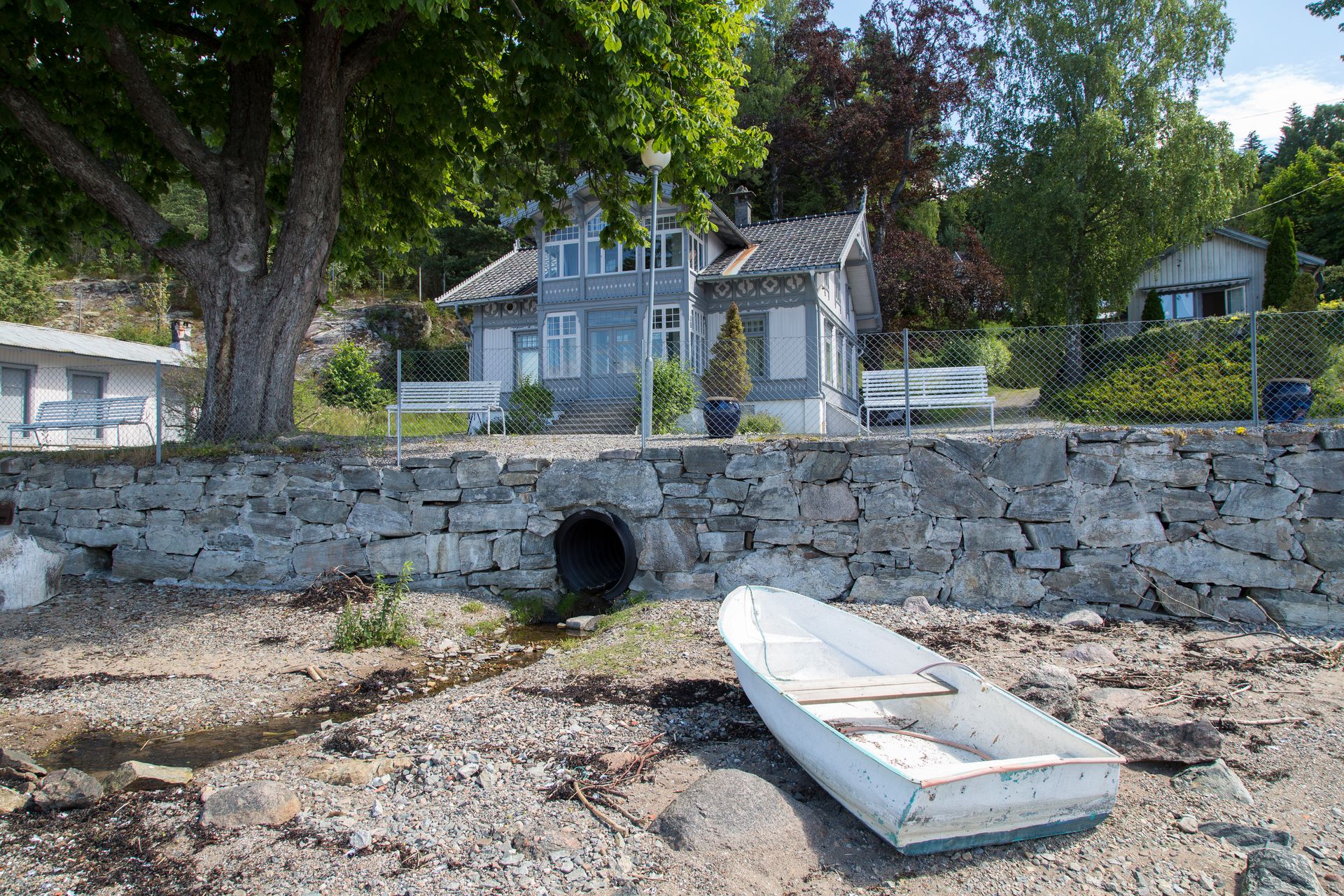 Roald Amundsens hjem Ute fra vannkanten