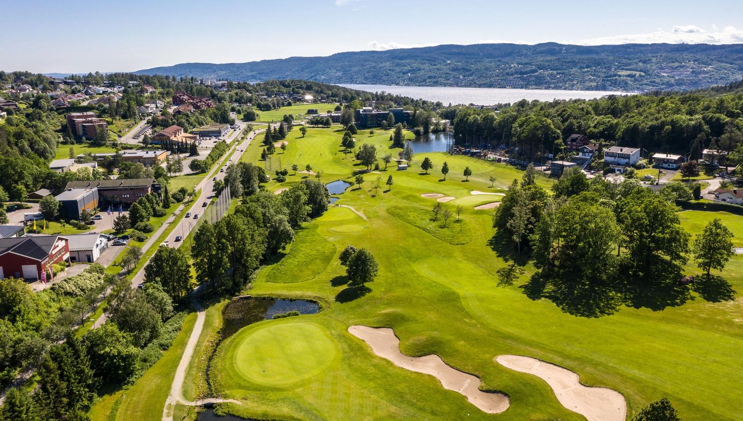 Golfbanen i Drøbak oversiktsbilde