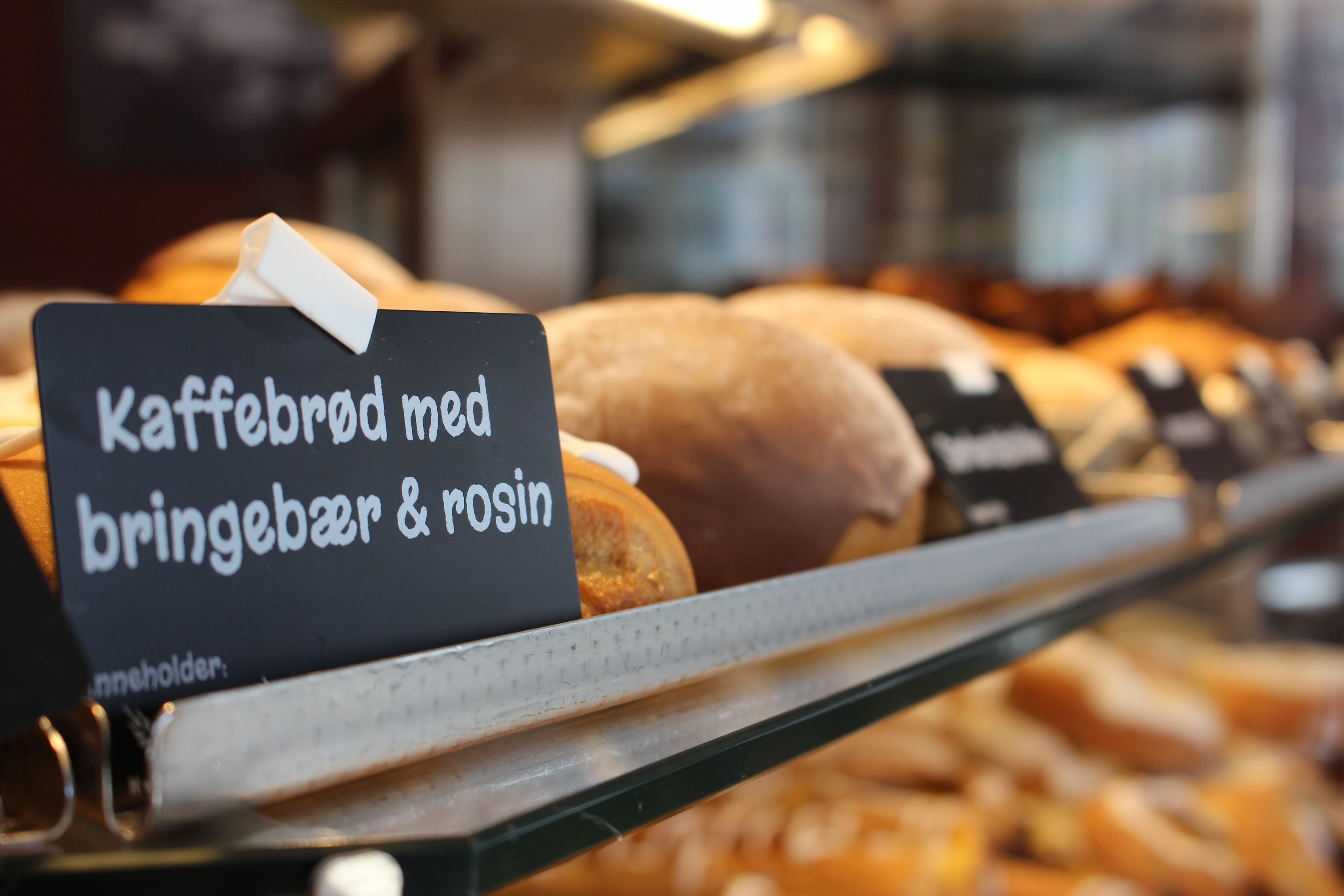 Stavelin, Kaffebrød med bringebær og rosin