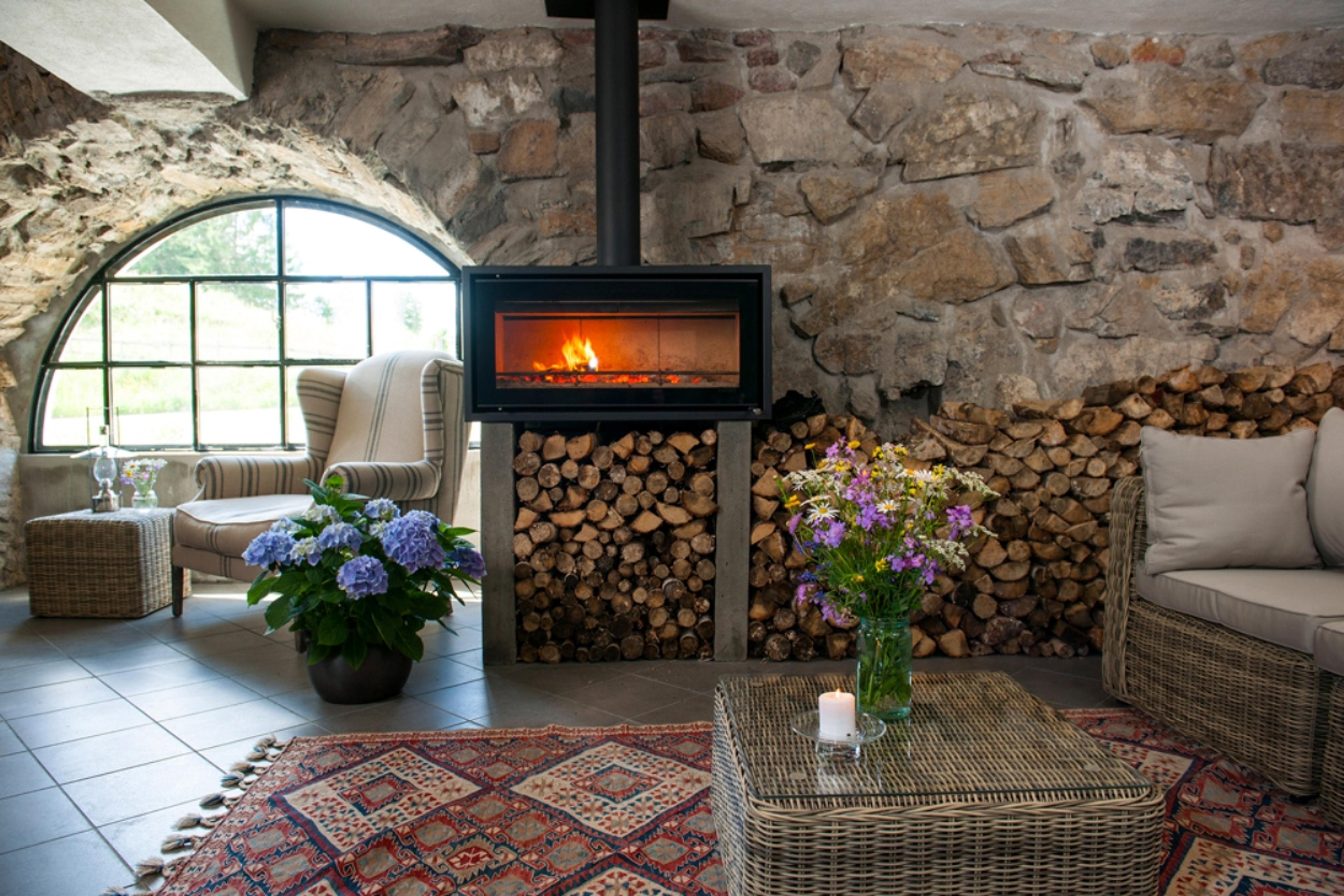 Helgaker Gård oppholdsrom