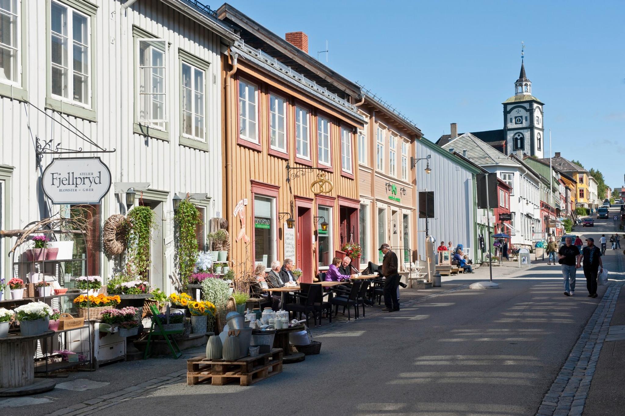 Hovedgata i Røros. Foto: Terje Rakke