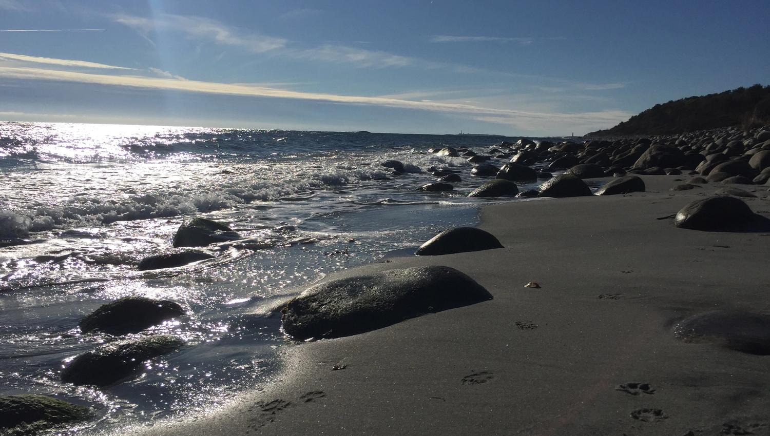 Sandstranda på Spornes på Tromøy.