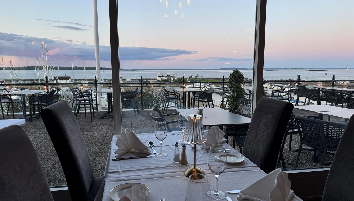 Utsikt fra restauranten på Grand Hotel Åsgårdstrand