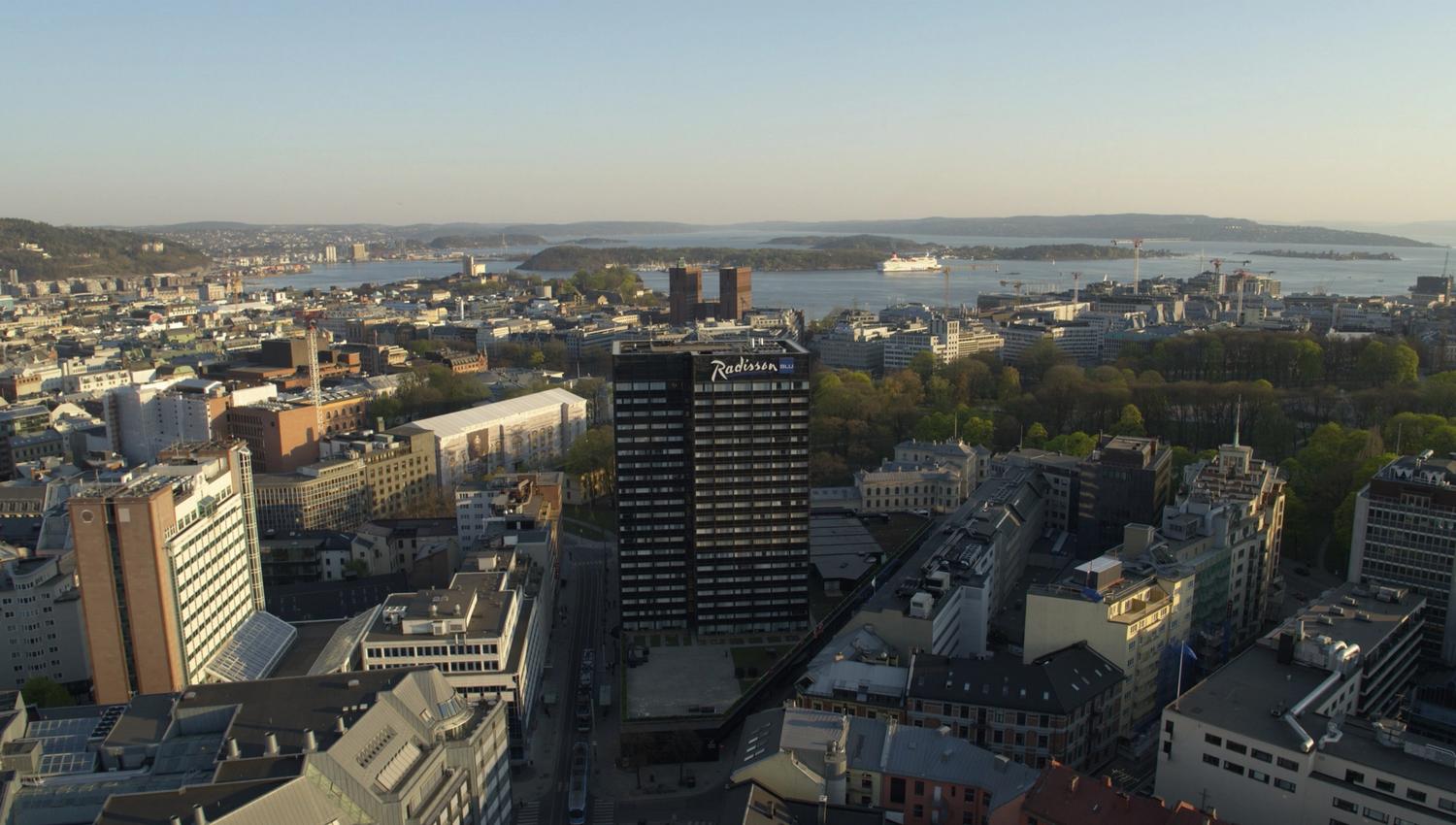 Luftbilde Radisson Blu Scandinavia