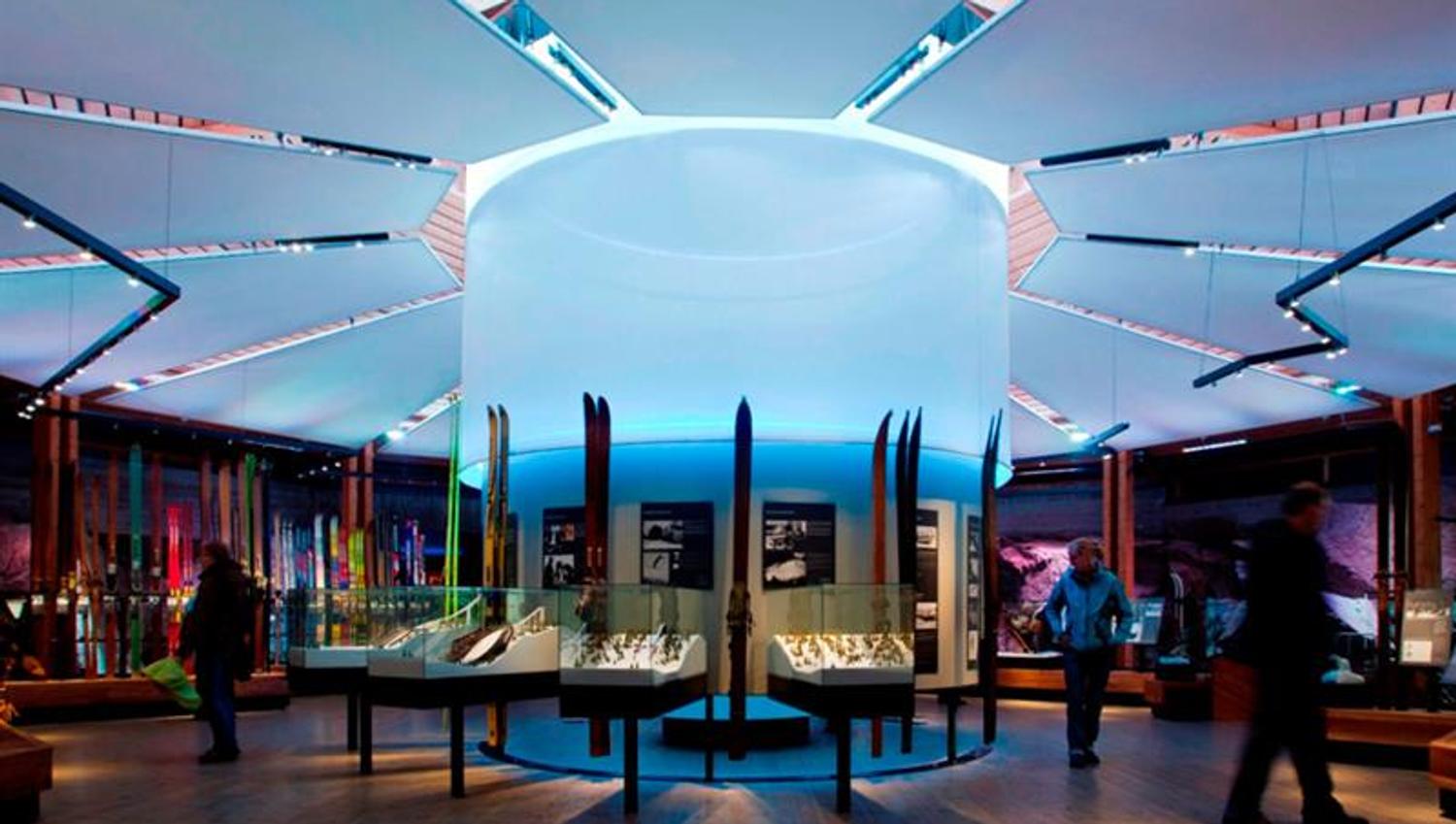 Interiør fra skimuseet.