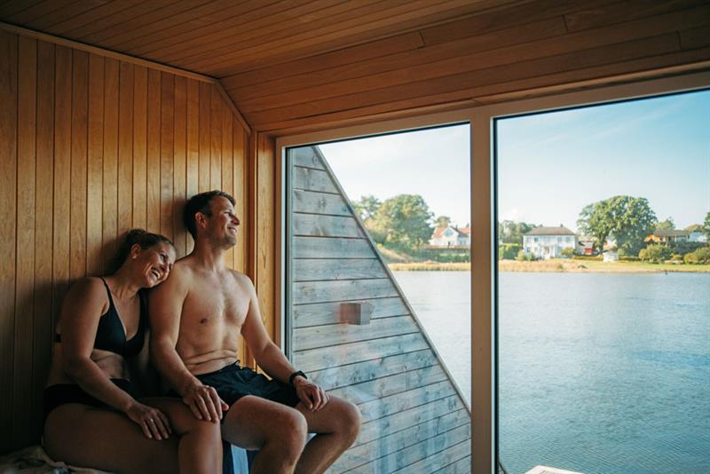 sauna by the pier at Quality Hotel Skjærgården 