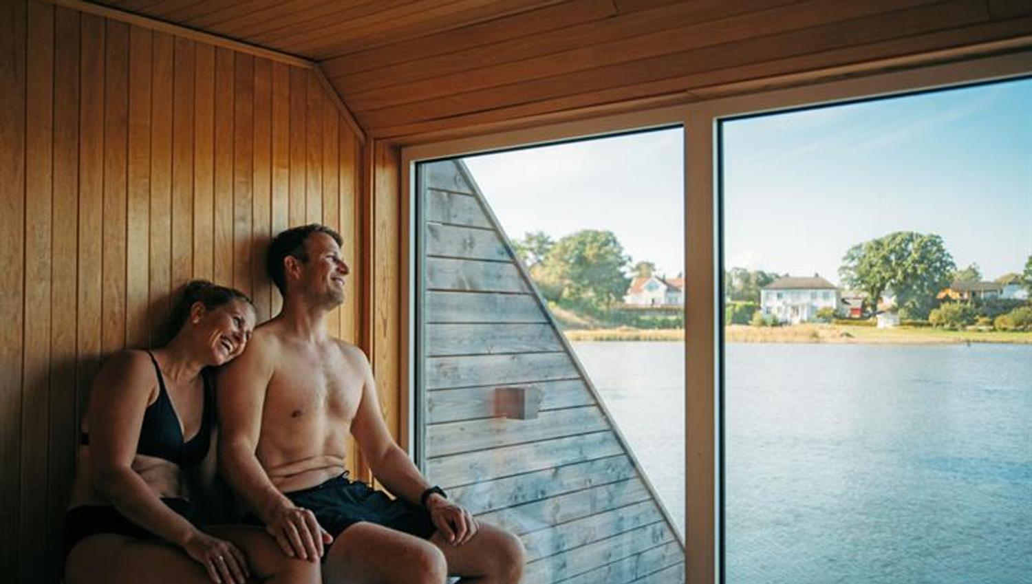 sauna by the pier at Quality Hotel Skjærgården