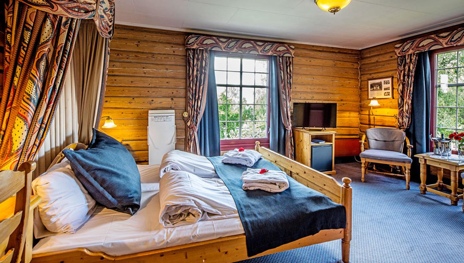 Historisk rom på Straand Hotel i Vrådal