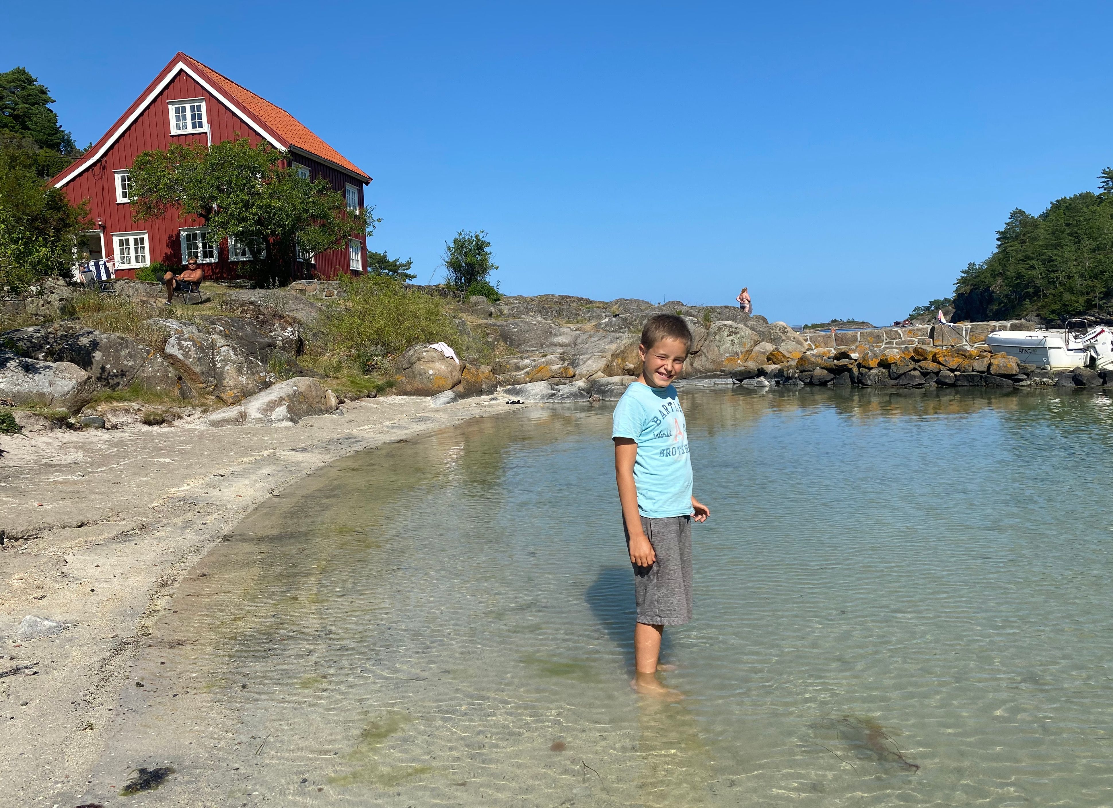 Sandvika badestrand på Sandøya, Tvedestrand
