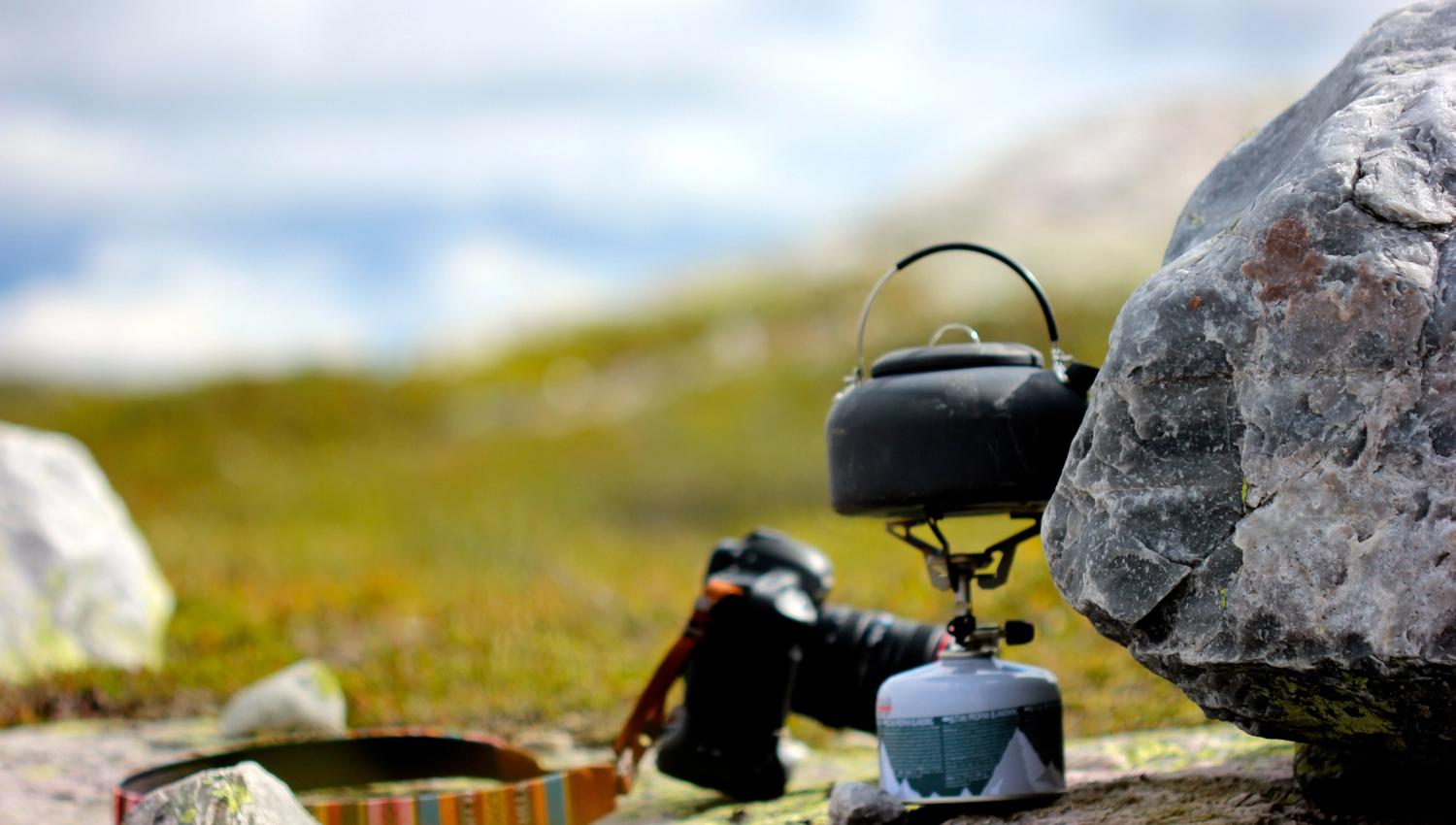 Kaffekoker på primus