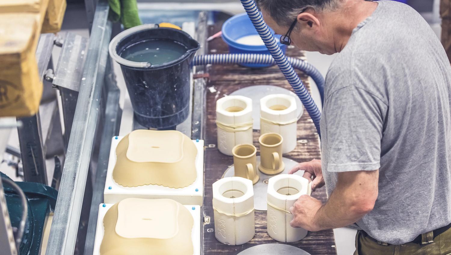 Porsgrund Porcelain Factory in full production