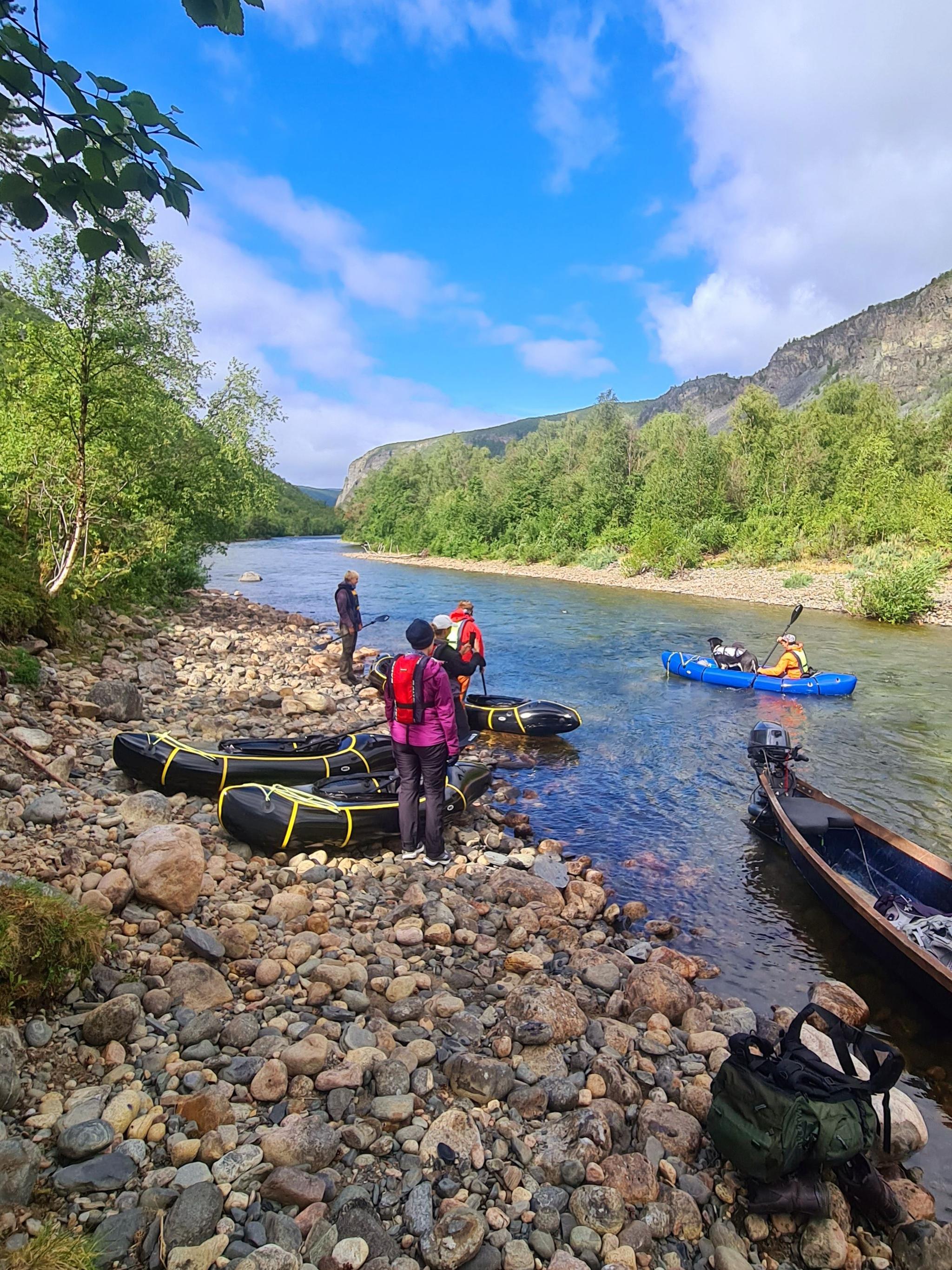 Packraft rental in Reisa National park