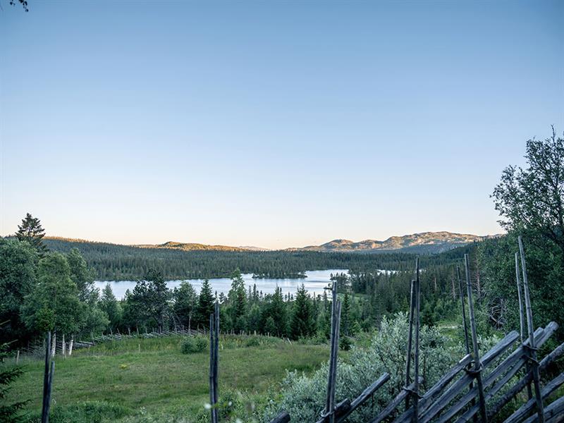 the nature around Tuddal Høyfjellshotel with lake and mountains 