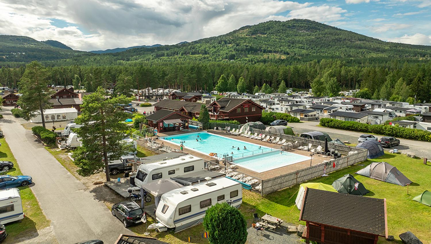 Swimming pool at First Camp Bø.