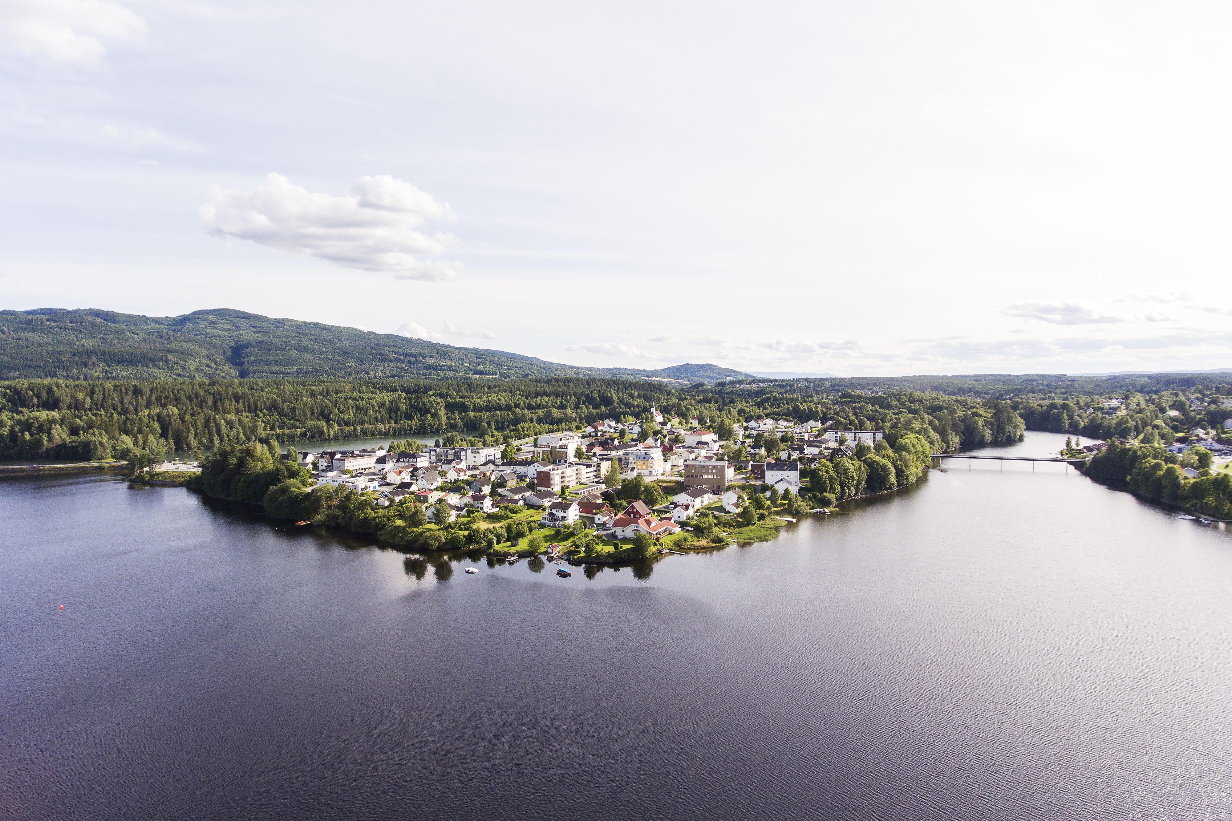 Jevnaker dronebilde