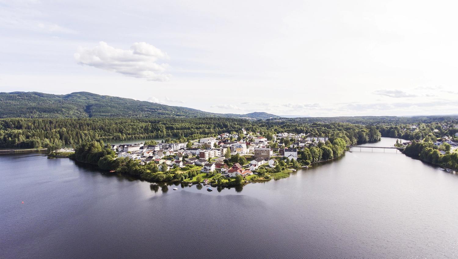 Jevnaker dronebilde