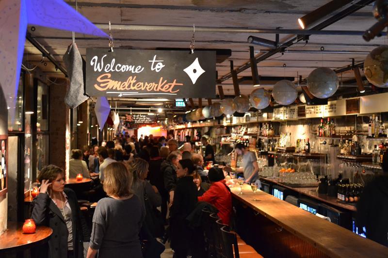 the smelter full of guests