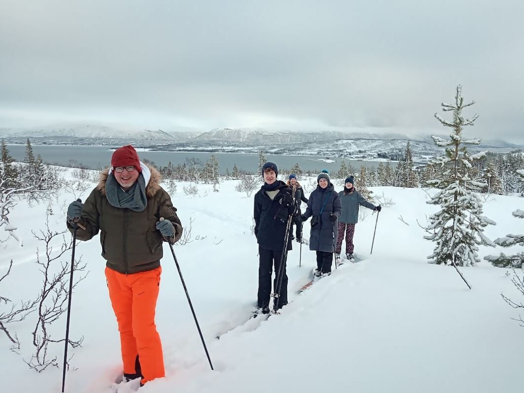 Guests pose for a photo