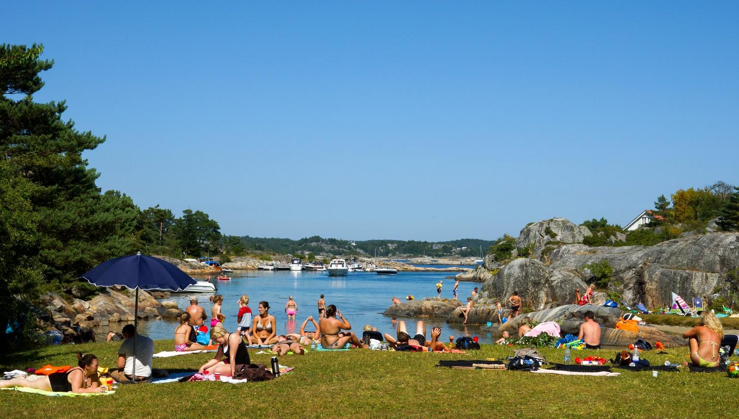 Perleporten beach near Risør