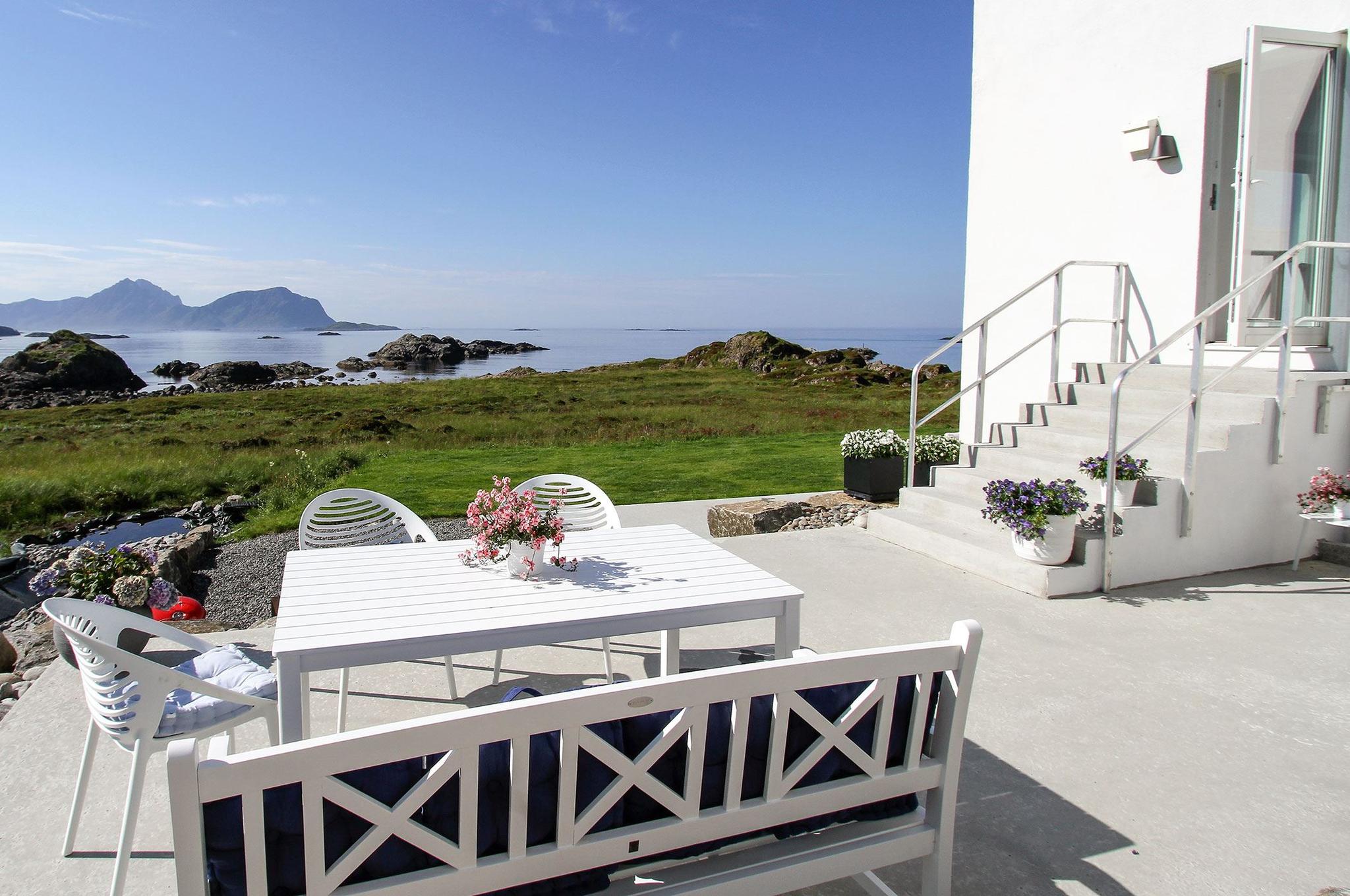 Huset på Skåltofta terrasse og uteområde