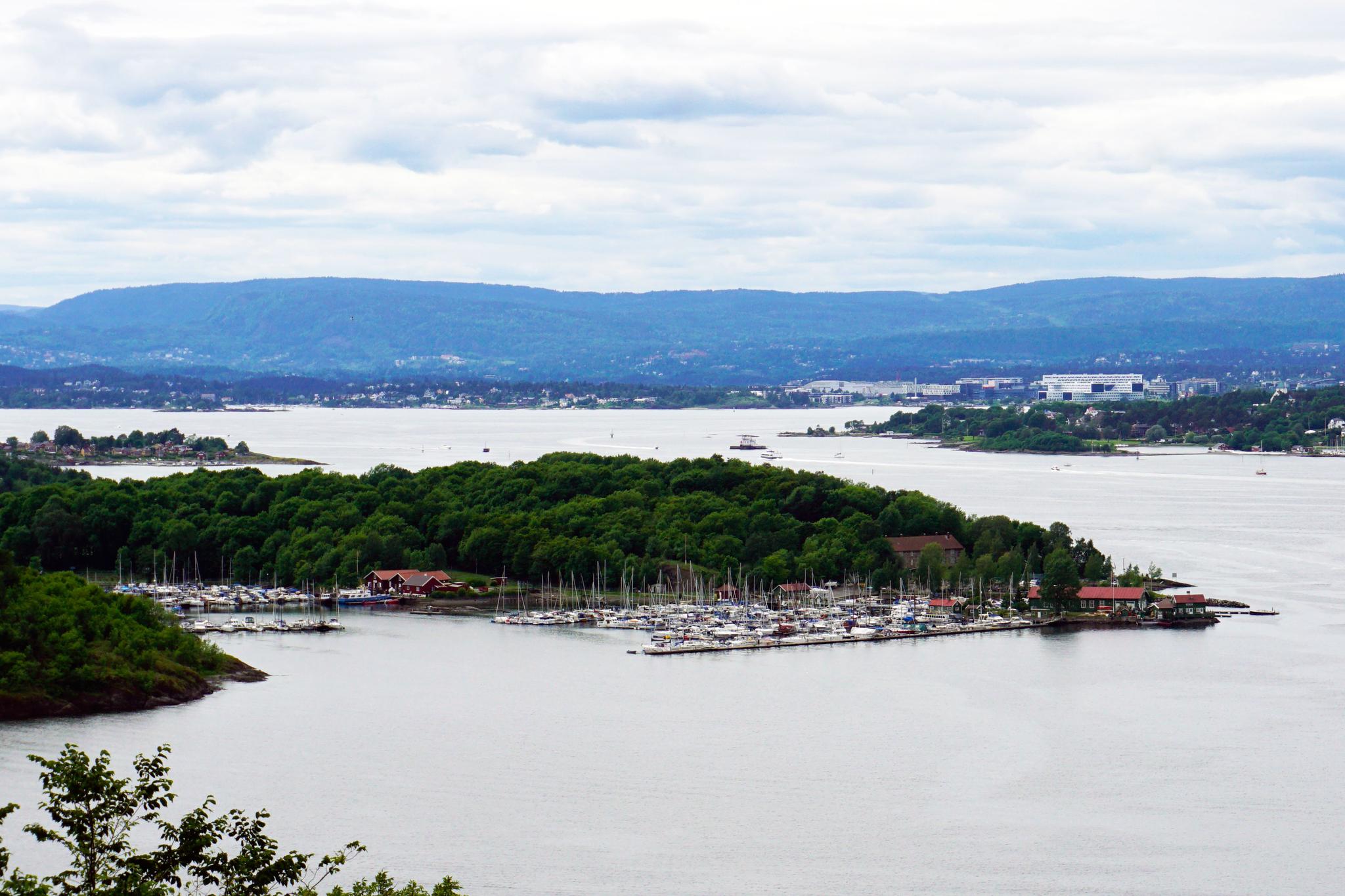 Aerial view of Hovedøya.