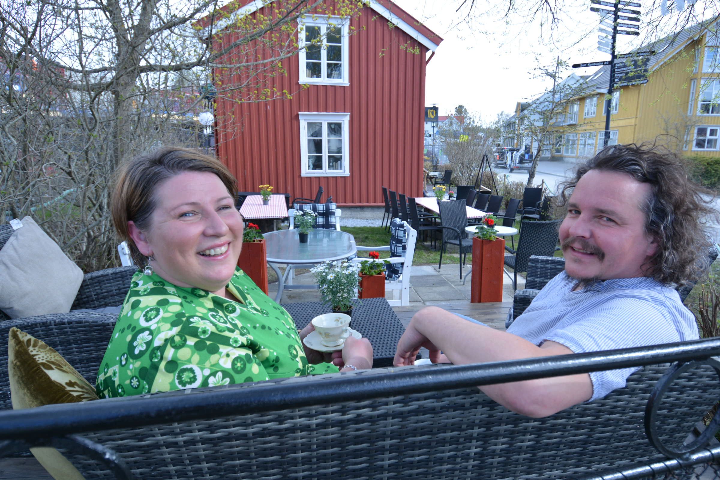Fornøyde personer
