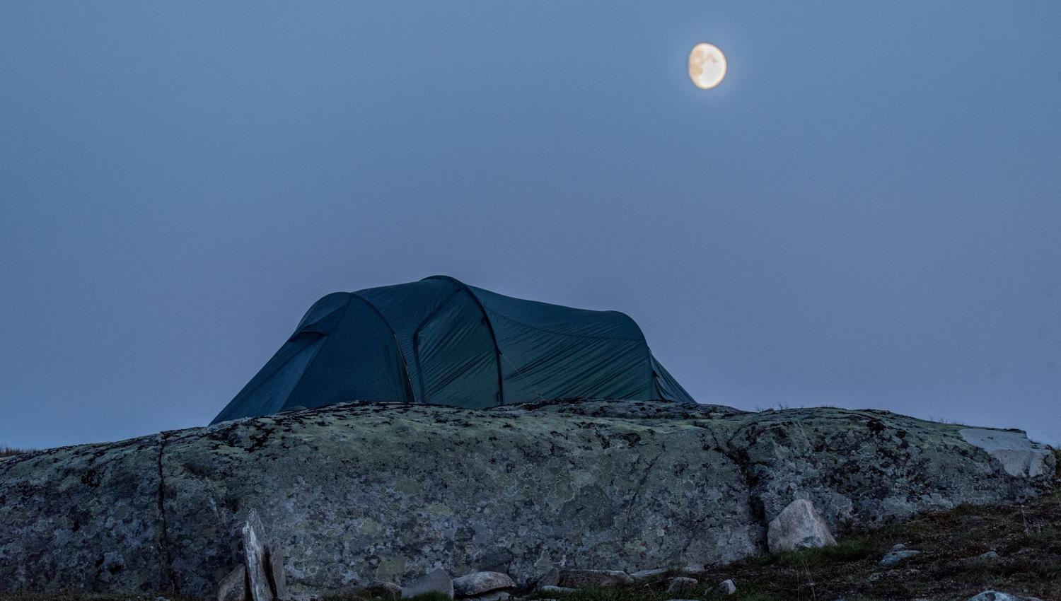 Sleeping under the moon