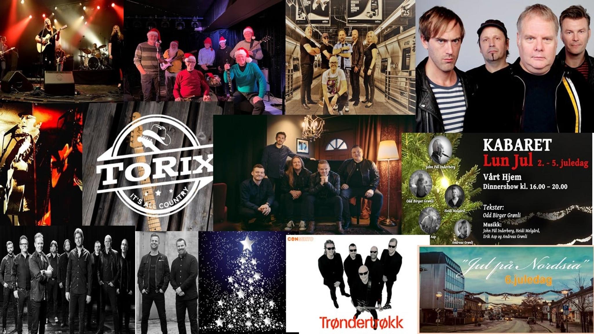 Forskjellige artister som har vært på programmet