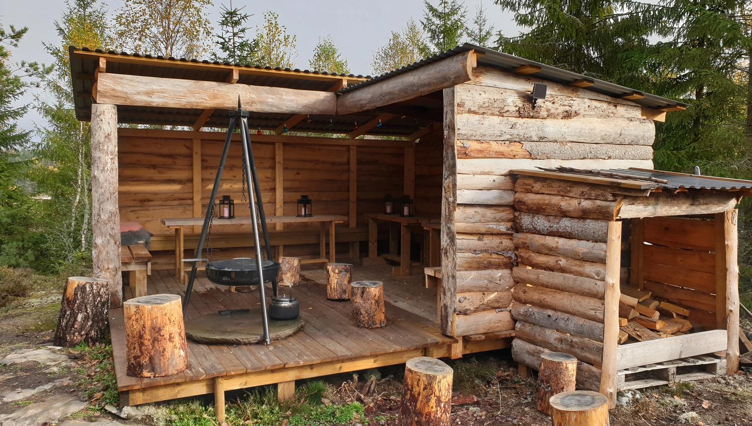 Resting area in the forrest