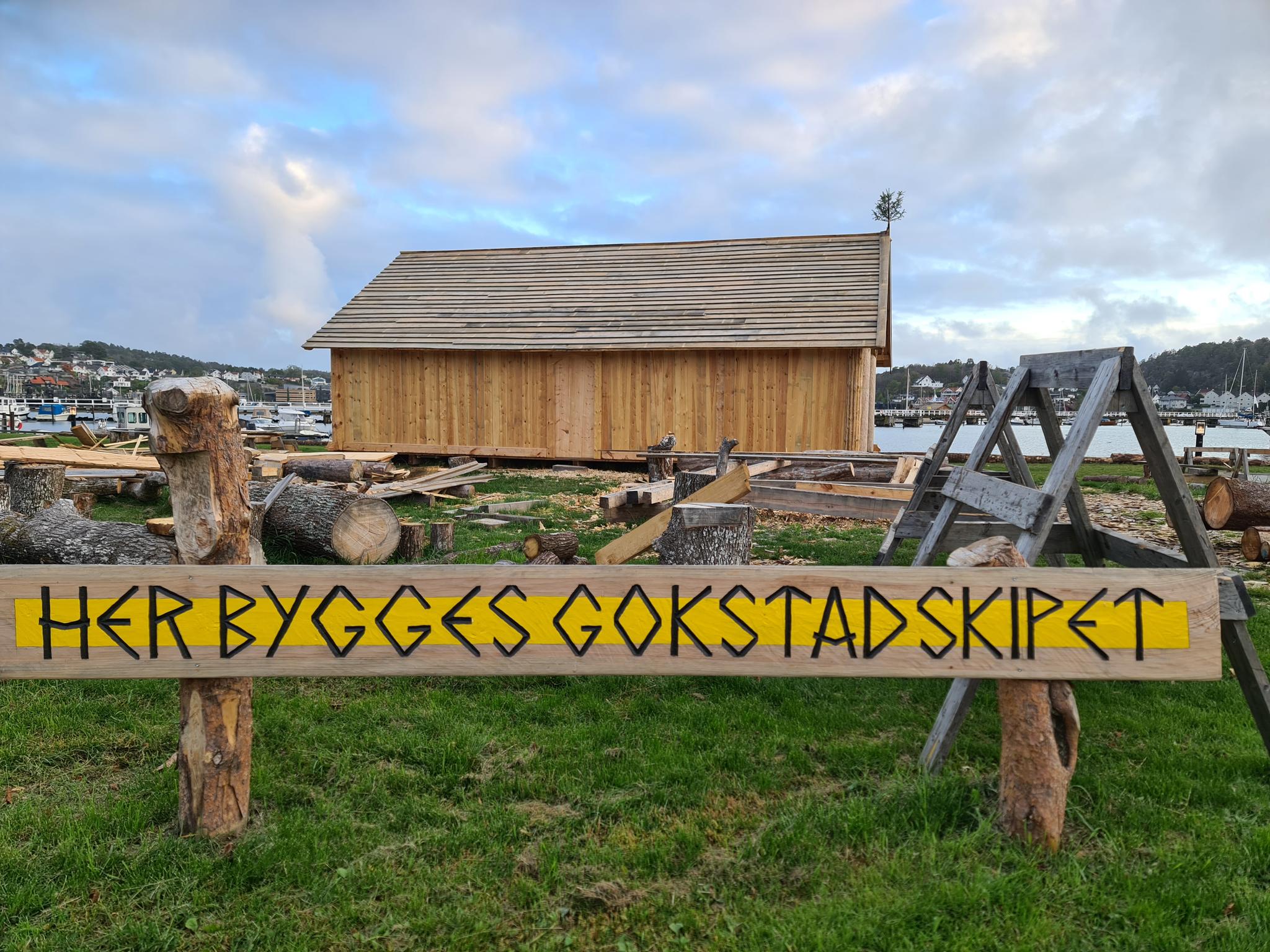 The Gokstad ship is being built here