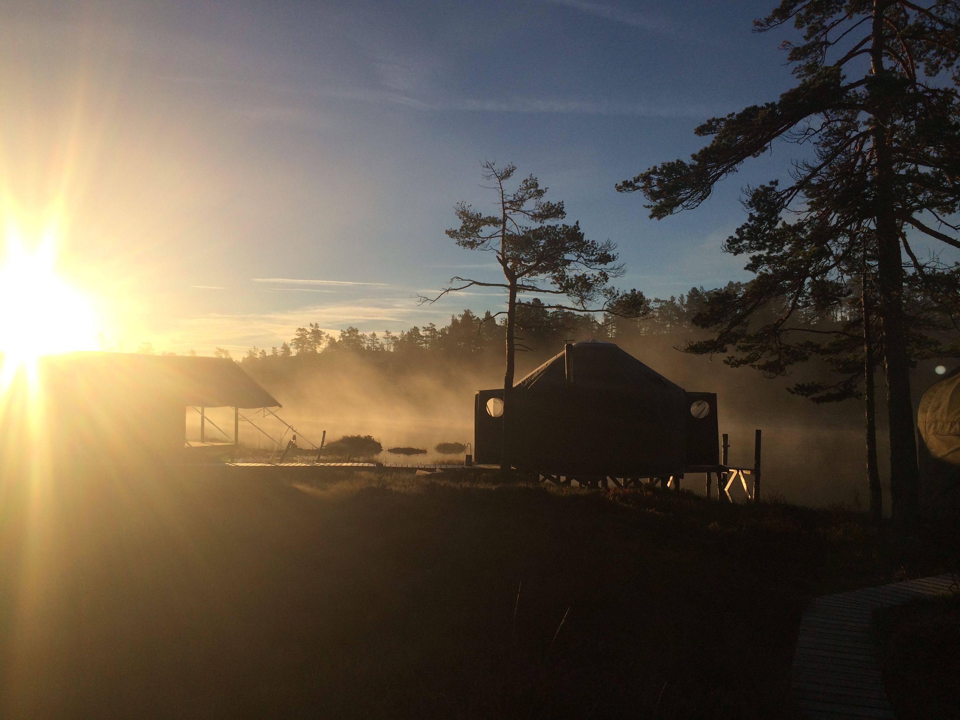 evening atmosphere at Canvas in Telemark 