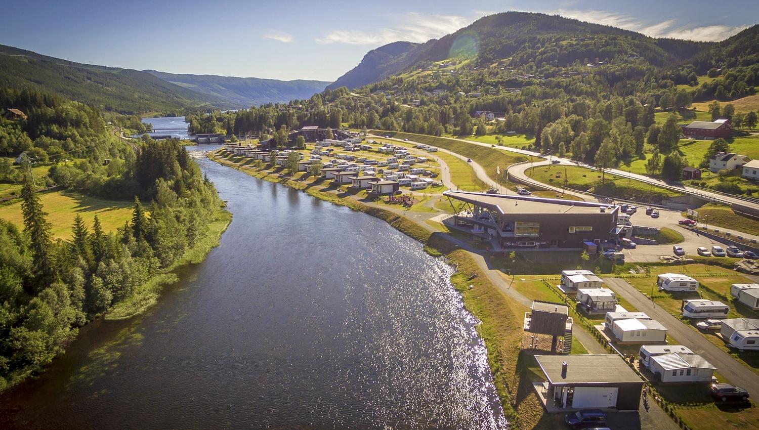 Topcamp Hallingdal, oversiktsbilde sommer