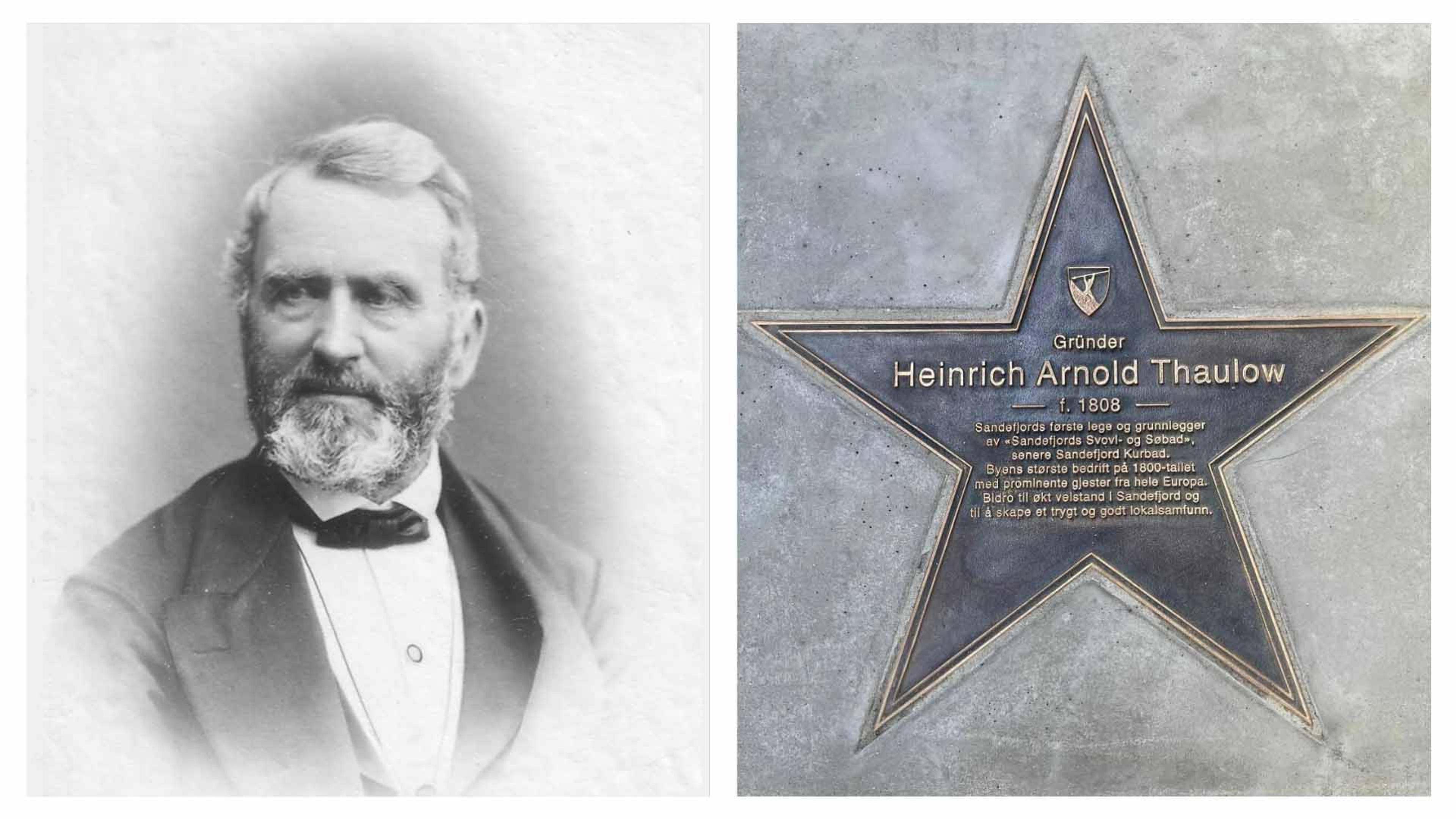 Heinrich Arnold Thaulow and his walk of fame star