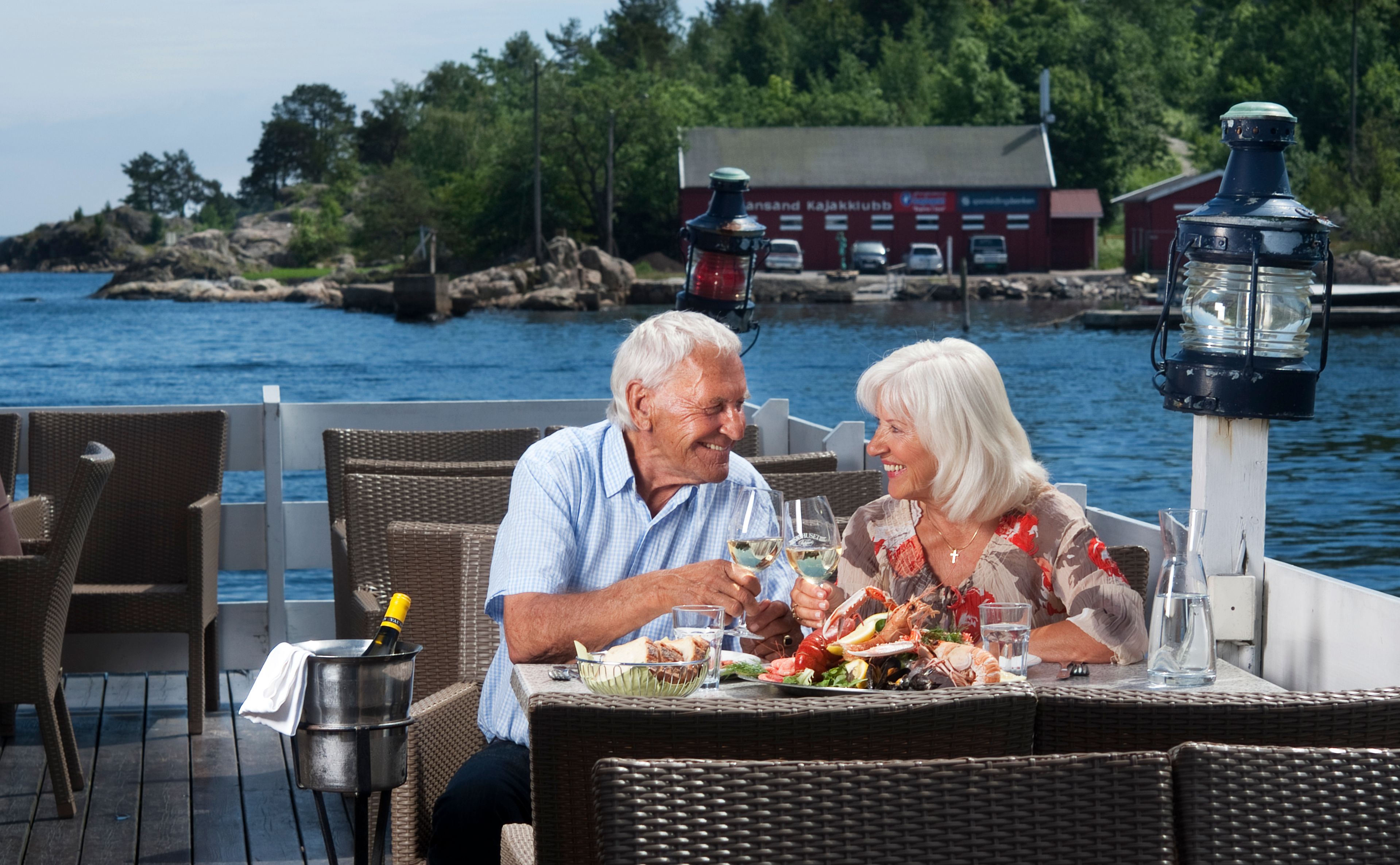 Uteservering på Sjøhuset Restaurant