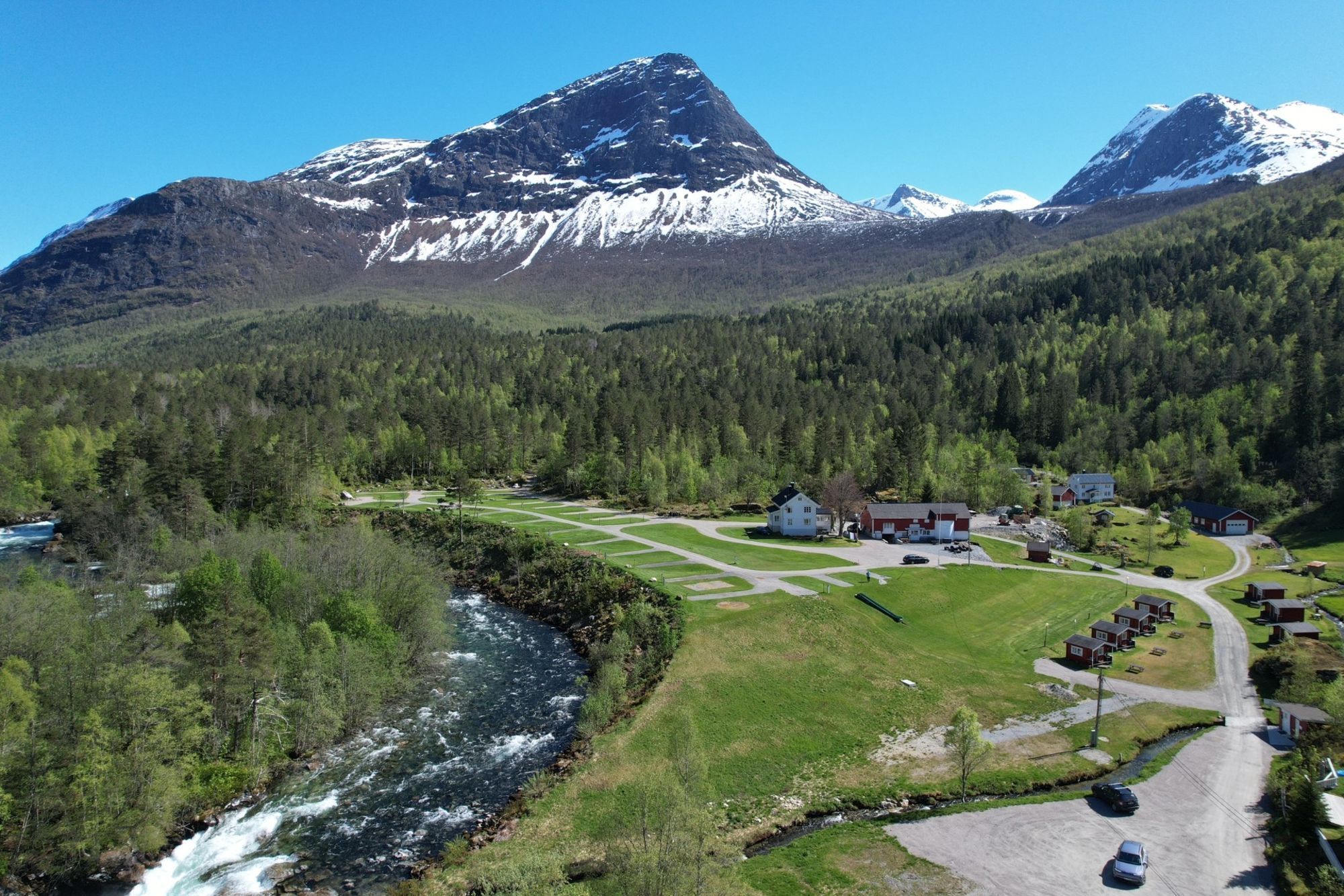Koslig Campingplass ved Gudbrandsjuvet i Valldal.