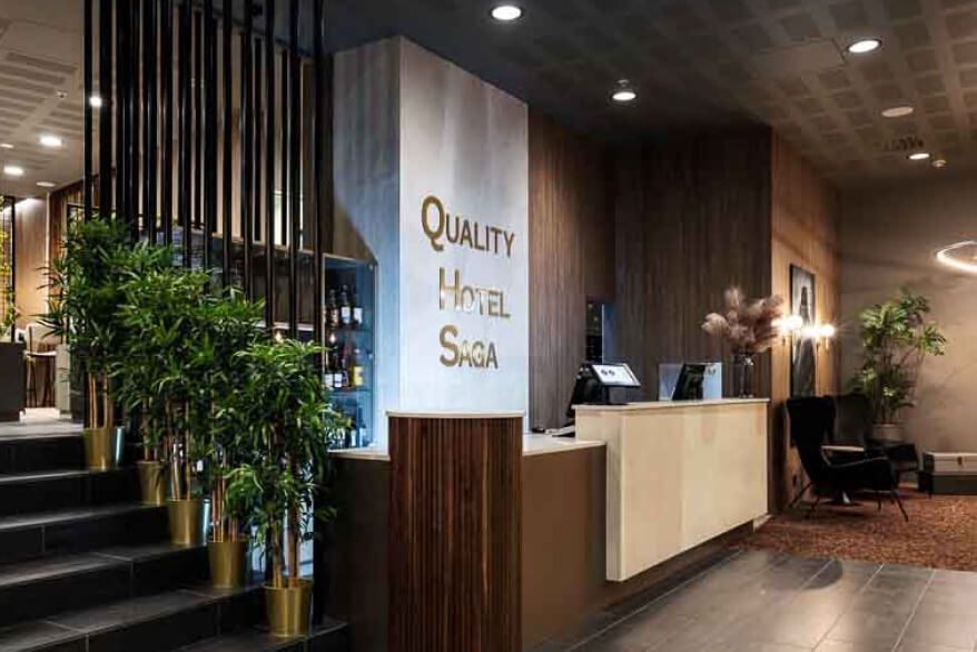 Lobby at Quality Hotel Saga in Tromso