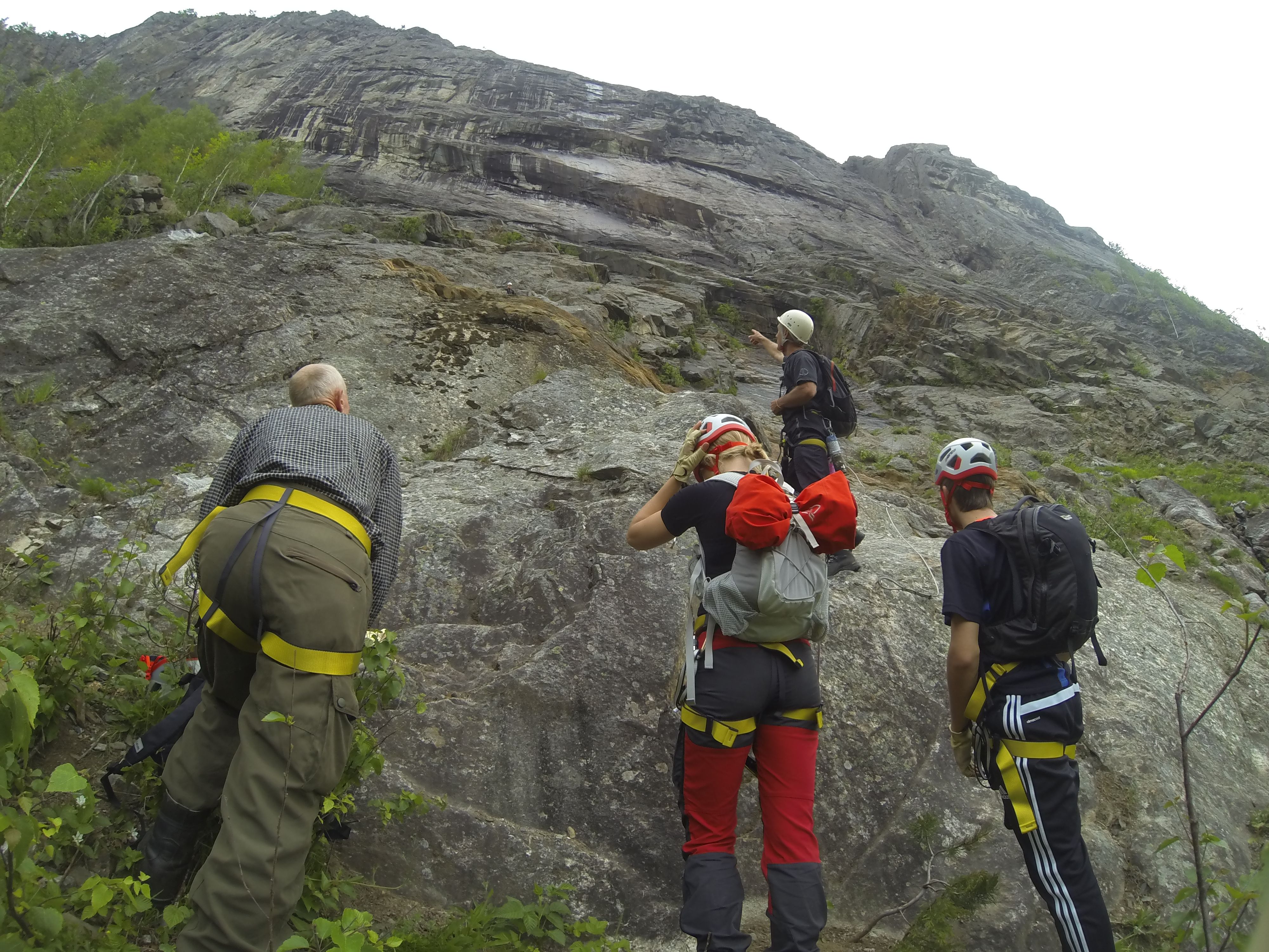 Via ferrata Straumsfjellet, Valle