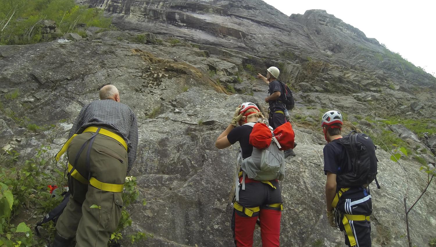 Via ferrata Straumsfjellet, Valle
